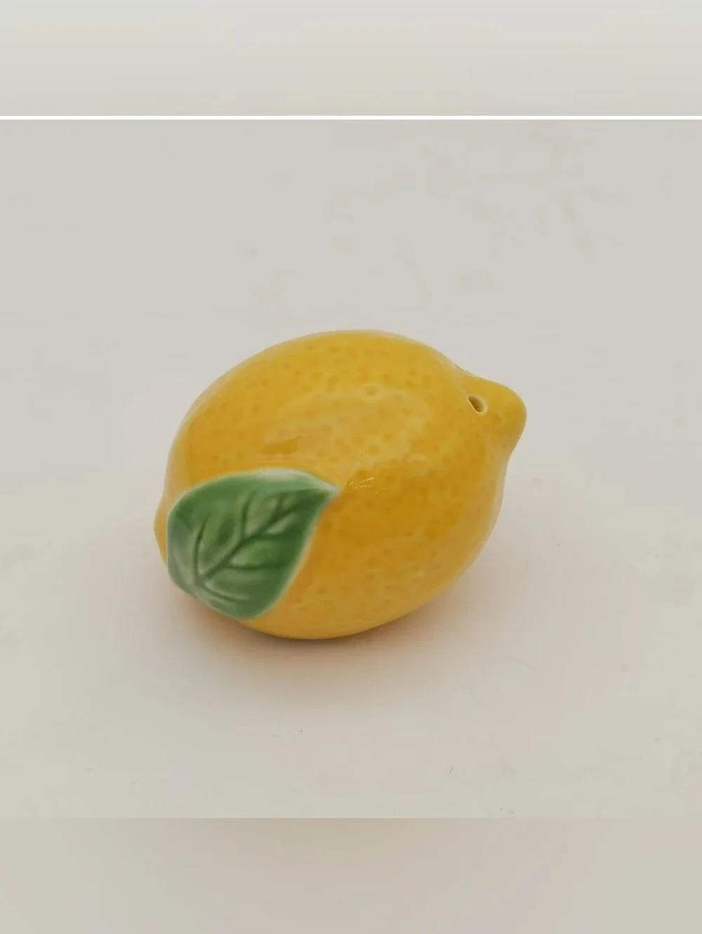 Muchoise Ceramic Lemon Salt & Pepper Shaker with Tray Yellow